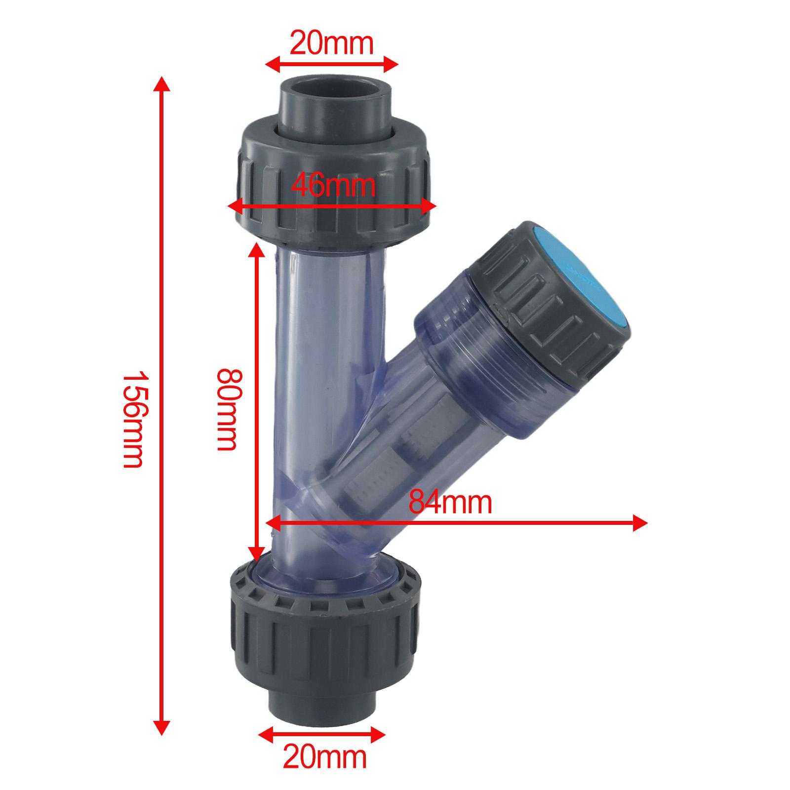I.D 20~63mm Transparent PVC Y-Type Filter Aquarium Fish Tank Irrigation Filters Garden Water Pipe Filters Joint Fitting
I.D 20~63mm Transparent PVC Y-Type Filter Aquarium Fish Tank Irrigation Filters Garden Water Pipe Filters Joint Fitting