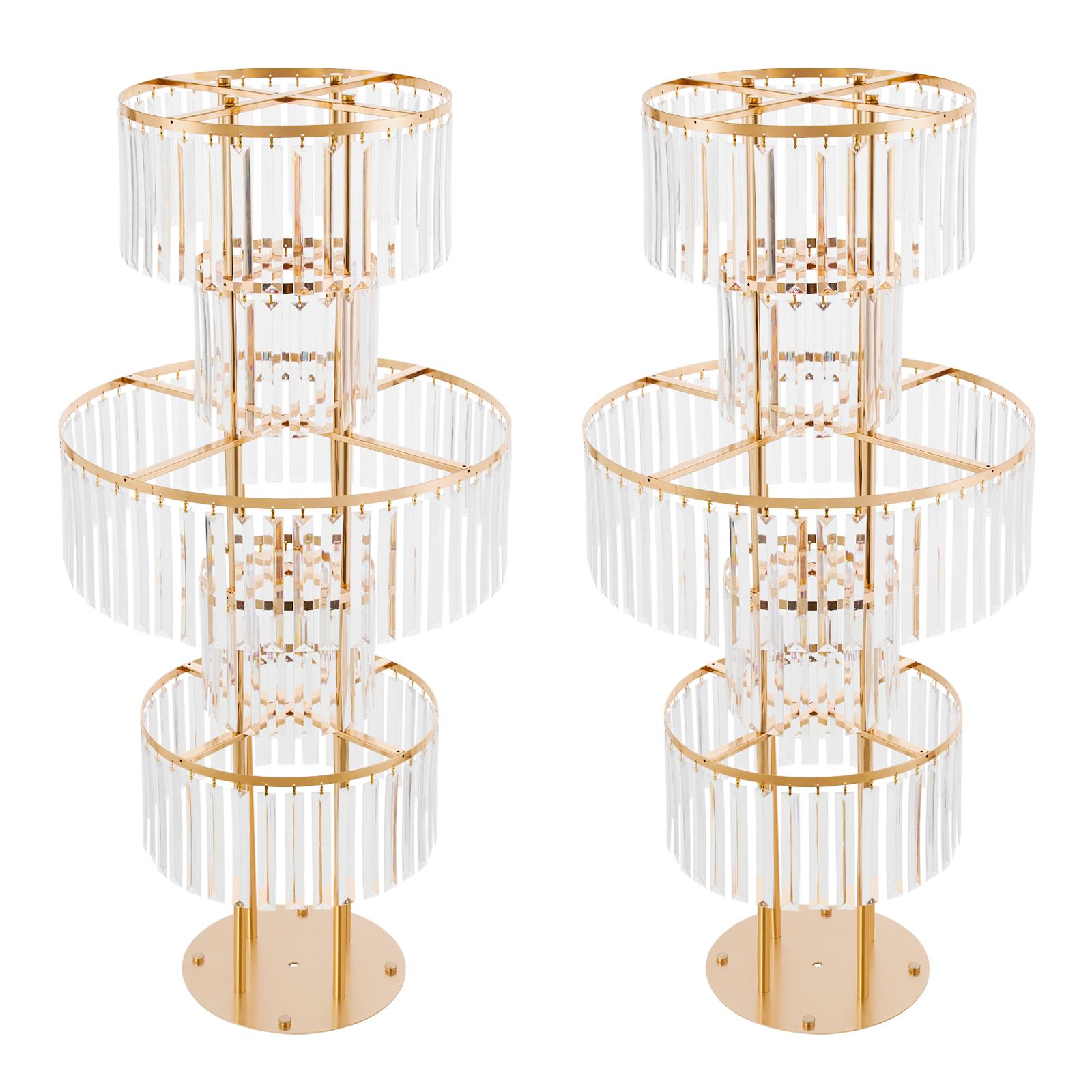 2pcs 5 Tier Acrylic Flower Stand Modern Crystal-like Floor Table Plant Holder for Wedding Party Home Decor золотой
2pcs 5 Tier Acrylic Flower Stand Modern Crystal-like Floor Table Plant Holder for Wedding Party Home Decor золотой