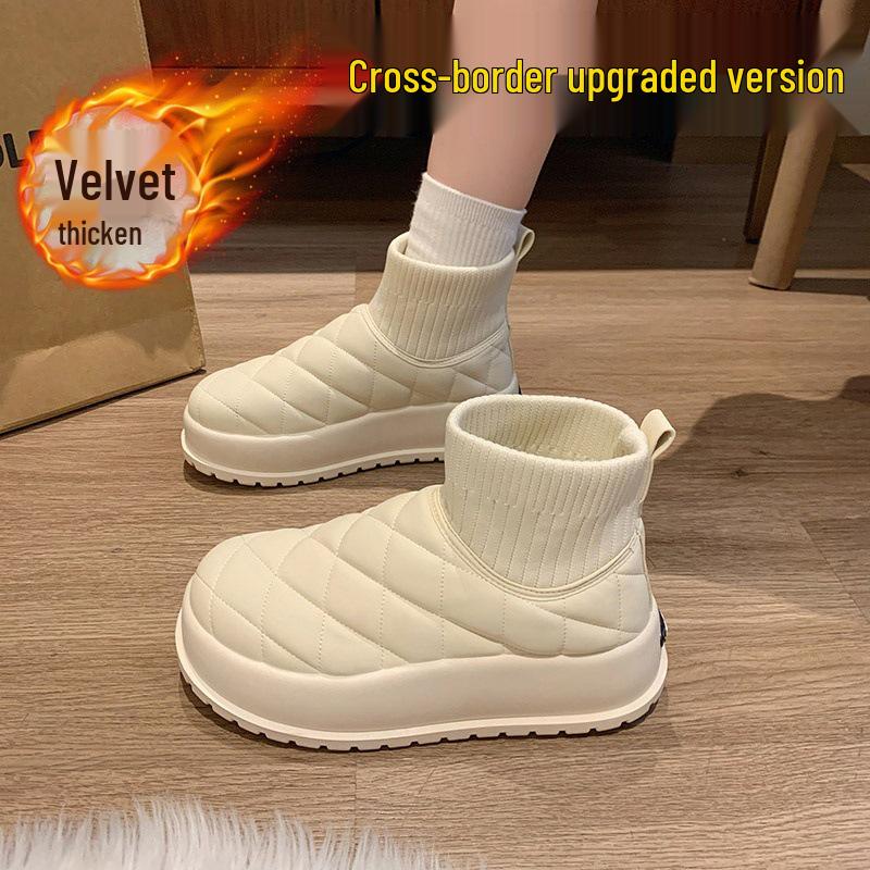 Women s 2024 Winter Waterproof Thick-Soled Snow Boots - Velvet-Lined, Heightened Bread Cotton Shoes 38 чорний
Women s 2024 Winter Waterproof Thick-Soled Snow Boots - Velvet-Lined, Heightened Bread Cotton Shoes 38 чорний