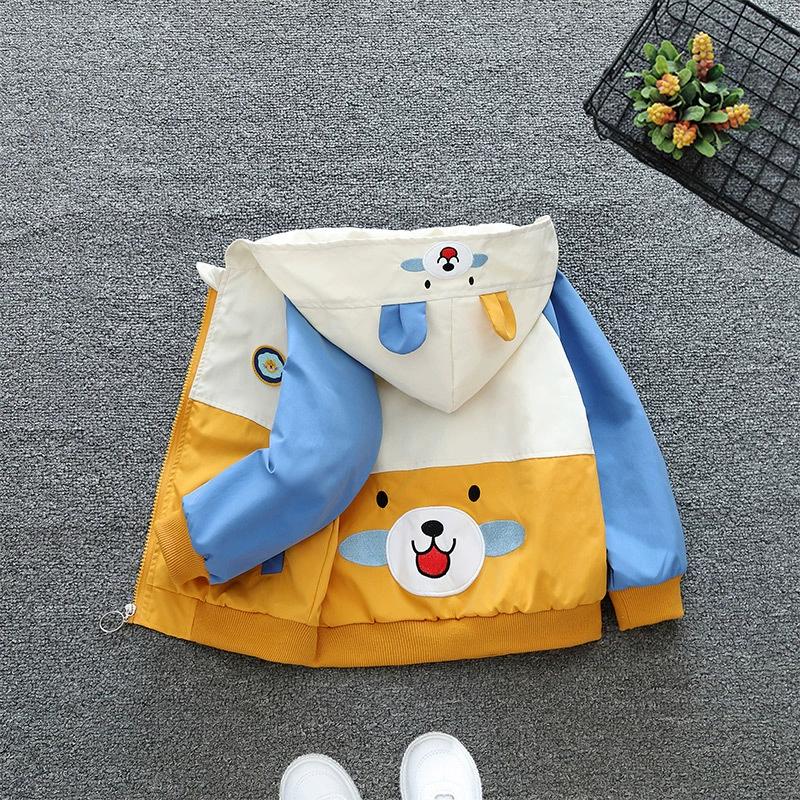 Bear Paw Prints and Bear Pattern Patchwork Zippered Autumn Warm and Comfortable Hooded Jacket 90 жовтий
Bear Paw Prints and Bear Pattern Patchwork Zippered Autumn Warm and Comfortable Hooded Jacket 90 жовтий