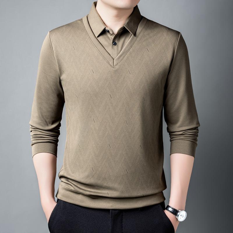 Однотонная имитация двухкомпонентной универсальной рубашки с лацканами, рубашка для гольфа с длинным рукавом для повседневной носки, весна и осень 3XL темно-коричневого
Однотонная имитация двухкомпонентной универсальной рубашки с лацканами, рубашка для гольфа с длинным рукавом для повседневной носки, весна и осень 3XL темно-коричневого