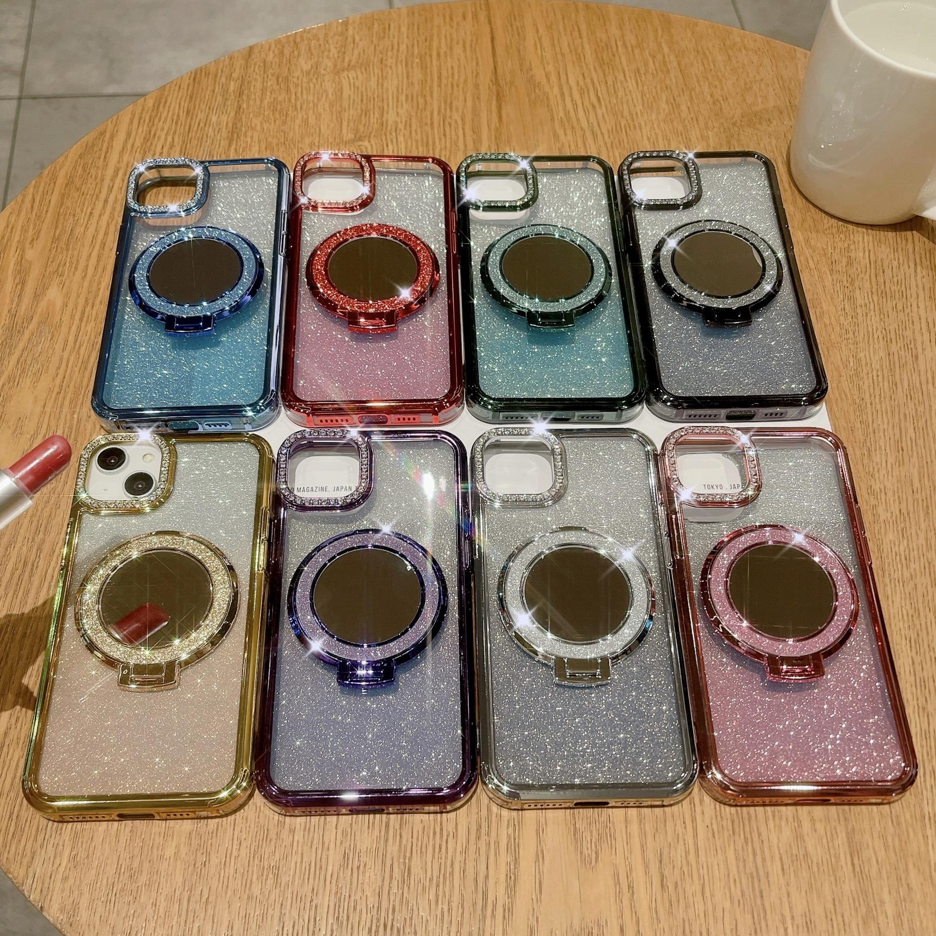 Applicable To IPhone15promax Mirror Magnetic Stand, Phone Case, IPhone 14 Lens Flash, 13 Gradient Glitter Apple 15
Applicable To IPhone15promax Mirror Magnetic Stand, Phone Case, IPhone 14 Lens Flash, 13 Gradient Glitter Apple 15