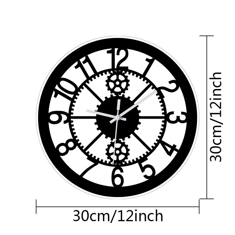 Creative round gear digital wall clock 12-inch wall decoration clock silent clock home wall decoration wall clock (black,12 inch) чорний
Creative round gear digital wall clock 12-inch wall decoration clock silent clock home wall decoration wall clock (black,12 inch) чорний