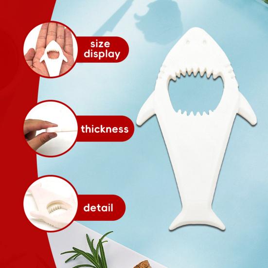 Shark Bottle Opener for Refrigerator Portable Plastic Beer Opener Cute Shark Shape Soda Can Opener for Bartenders Travelers білий
Shark Bottle Opener for Refrigerator Portable Plastic Beer Opener Cute Shark Shape Soda Can Opener for Bartenders Travelers білий