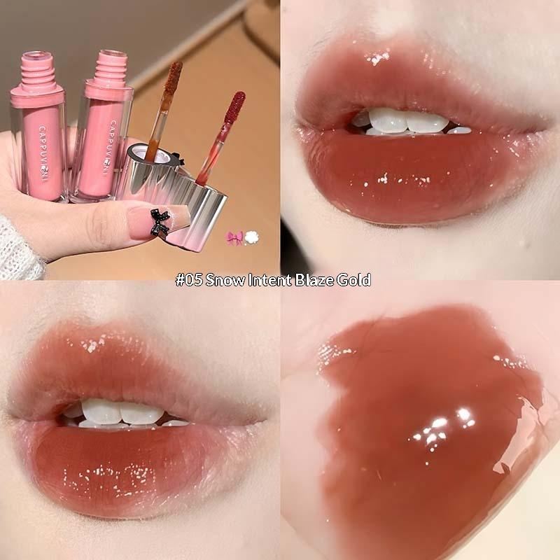 Cappuvini Mirror Lip Glaze Moisturizing Waterproof Forming Quickly Water Light Lip Gloss Non-Sticky Red Jelly Lipstick Makeup
Cappuvini Mirror Lip Glaze Moisturizing Waterproof Forming Quickly Water Light Lip Gloss Non-Sticky Red Jelly Lipstick Makeup