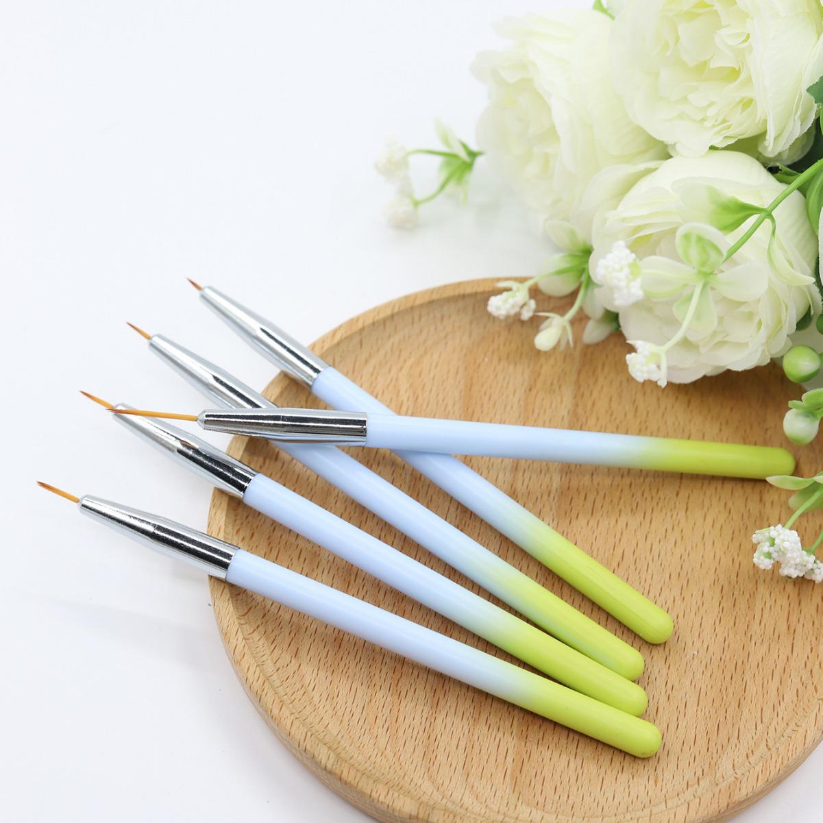 Plastic Spray Paint Style Nail Art Brush Set: Line Drawing, Color Painting, Flower Design, Gradient Tools for Nail Salon.
Plastic Spray Paint Style Nail Art Brush Set: Line Drawing, Color Painting, Flower Design, Gradient Tools for Nail Salon.