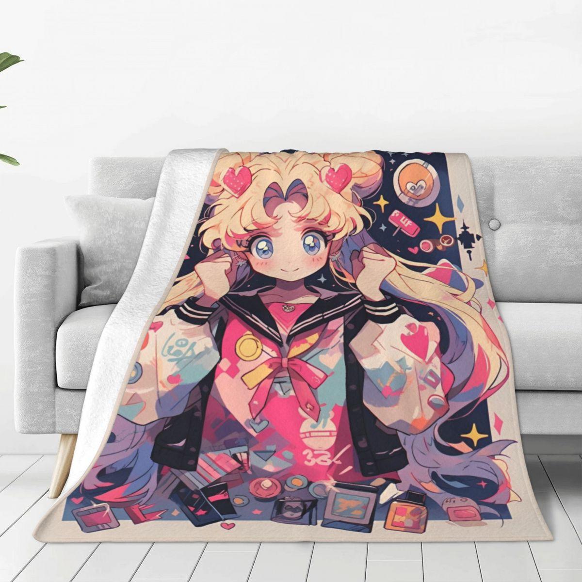 Warm Soft Blankets Decorative S-Sailor M-Moon Anime Cute Throw Blanket Flannel Bedspread For Couch Chair Sofa Bed Sofa Bed Cover 75cmx90cm
Warm Soft Blankets Decorative S-Sailor M-Moon Anime Cute Throw Blanket Flannel Bedspread For Couch Chair Sofa Bed Sofa Bed Cover 75cmx90cm