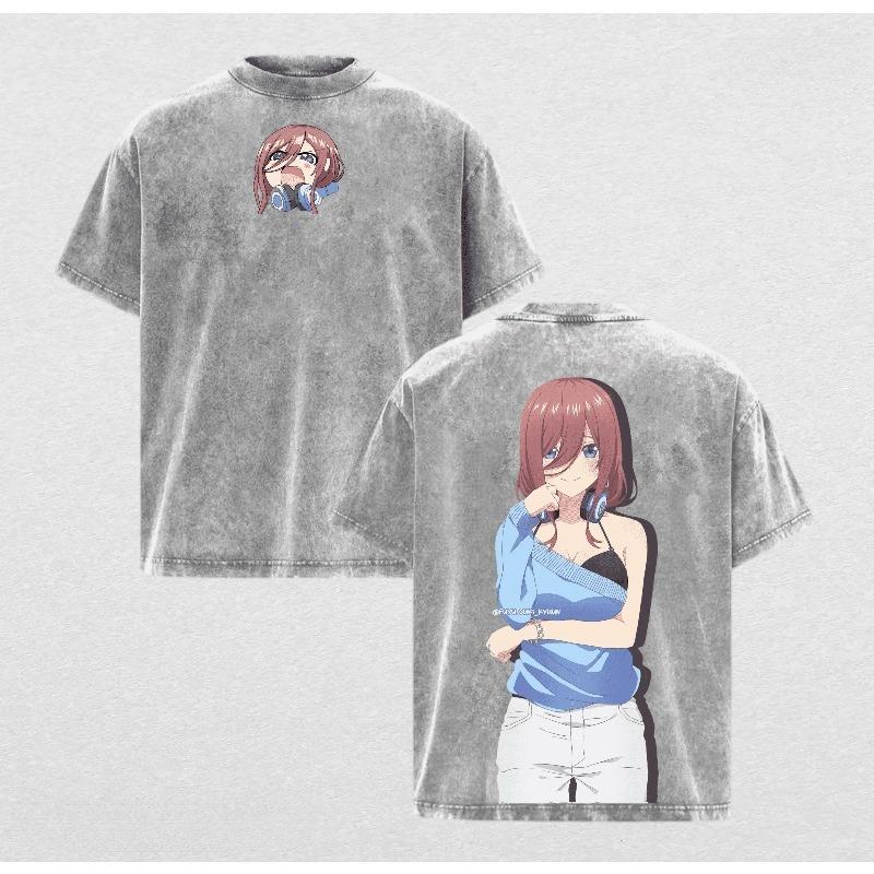 The Quintessential Quintuplets T-shirt Miku Anime Y2k Washed T Shirt Summer Short Sleeve Cotton Tees Tops Men Women Clothing XXL сірий колір
The Quintessential Quintuplets T-shirt Miku Anime Y2k Washed T Shirt Summer Short Sleeve Cotton Tees Tops Men Women Clothing XXL сірий колір