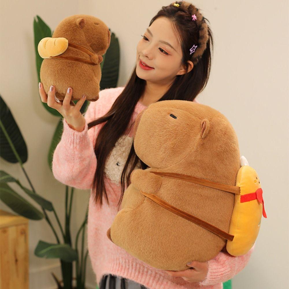 With Croissant Simulation Capybara Toy Fluffy Stuffed Capybara Doll Children Girl 25cm-Style 4
With Croissant Simulation Capybara Toy Fluffy Stuffed Capybara Doll Children Girl 25cm-Style 4