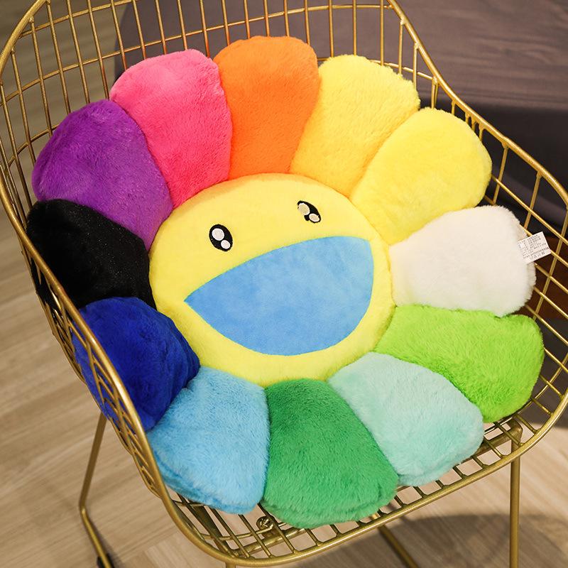 Seven-Color Sunflower Plush Seat Cushion & Decorative Pillow Double-sided Expression 40cm 0.4kg
Seven-Color Sunflower Plush Seat Cushion & Decorative Pillow Double-sided Expression 40cm 0.4kg