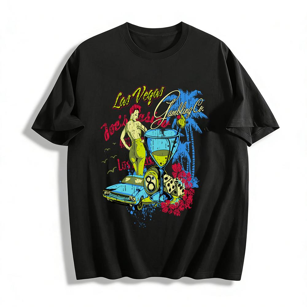 Las Vegas Gambling Retro Graphic Casual Short Sleeve T-Shirt Pure cotton T-shirt XXS
Las Vegas Gambling Retro Graphic Casual Short Sleeve T-Shirt Pure cotton T-shirt XXS