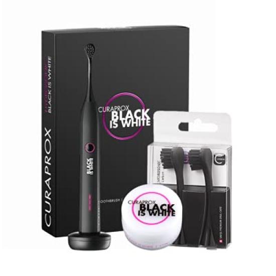 Curaprox Black is White Electric Toothbrush + Toothpaste Powder 3g + 2 Replacement Brushes Set
Curaprox Black is White Electric Toothbrush + Toothpaste Powder 3g + 2 Replacement Brushes Set
