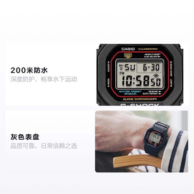 CASIO DIGITAL series-square, waterproof 200m, Quartz, resin strap, , same style for men and women, gray dial DW-5600RL-1PR сірий колір
CASIO DIGITAL series-square, waterproof 200m, Quartz, resin strap, , same style for men and women, gray dial DW-5600RL-1PR сірий колір