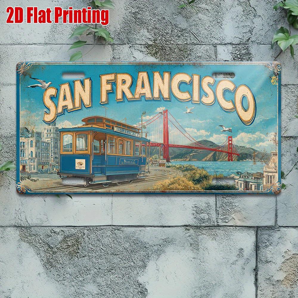 ПК Винтажная Металлическая ВывескаD Плоская ПечатьSAN FRANCISCO Алюминиевая Вывеска со Сценой Трамвая и МостаНаружное Настенное Искусство для Дома 15x30cm(5.9x7.8inch)
ПК Винтажная Металлическая ВывескаD Плоская ПечатьSAN FRANCISCO Алюминиевая Вывеска со Сценой Трамвая и МостаНаружное Настенное Искусство для Дома 15x30cm(5.9x7.8inch)
