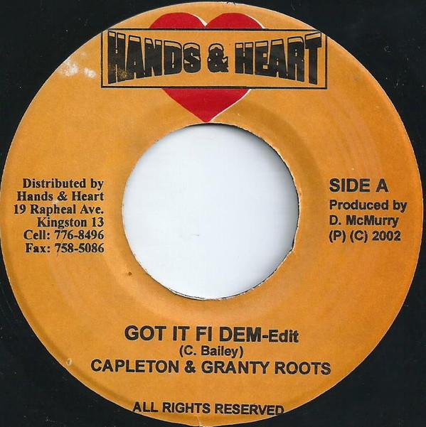 7-дюймовая пластинка CAPLETON & GRANTY ROOTS - Got It Fi Dem НИ ОДИН Руки и Сердце 2002 Ямайка Регги, Ска и Даб Б/У
7-дюймовая пластинка CAPLETON & GRANTY ROOTS - Got It Fi Dem НИ ОДИН Руки и Сердце 2002 Ямайка Регги, Ска и Даб Б/У