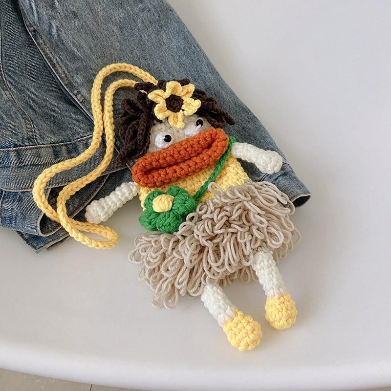 Ins Handmade Knitted Wool Bag Women s Finished Sausage Mouth Mobile Phone Shoulder Cross-body Girls Children s Small
Ins Handmade Knitted Wool Bag Women s Finished Sausage Mouth Mobile Phone Shoulder Cross-body Girls Children s Small