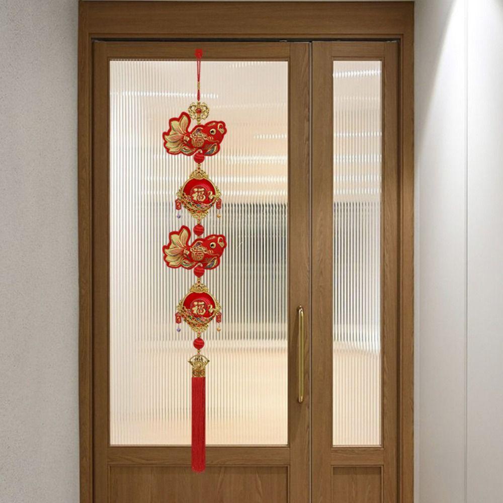 Reusable Spring Festival Decoration Pendant Creative Chinese Knot Hanging New Year Ornaments Door Style 6
Reusable Spring Festival Decoration Pendant Creative Chinese Knot Hanging New Year Ornaments Door Style 6