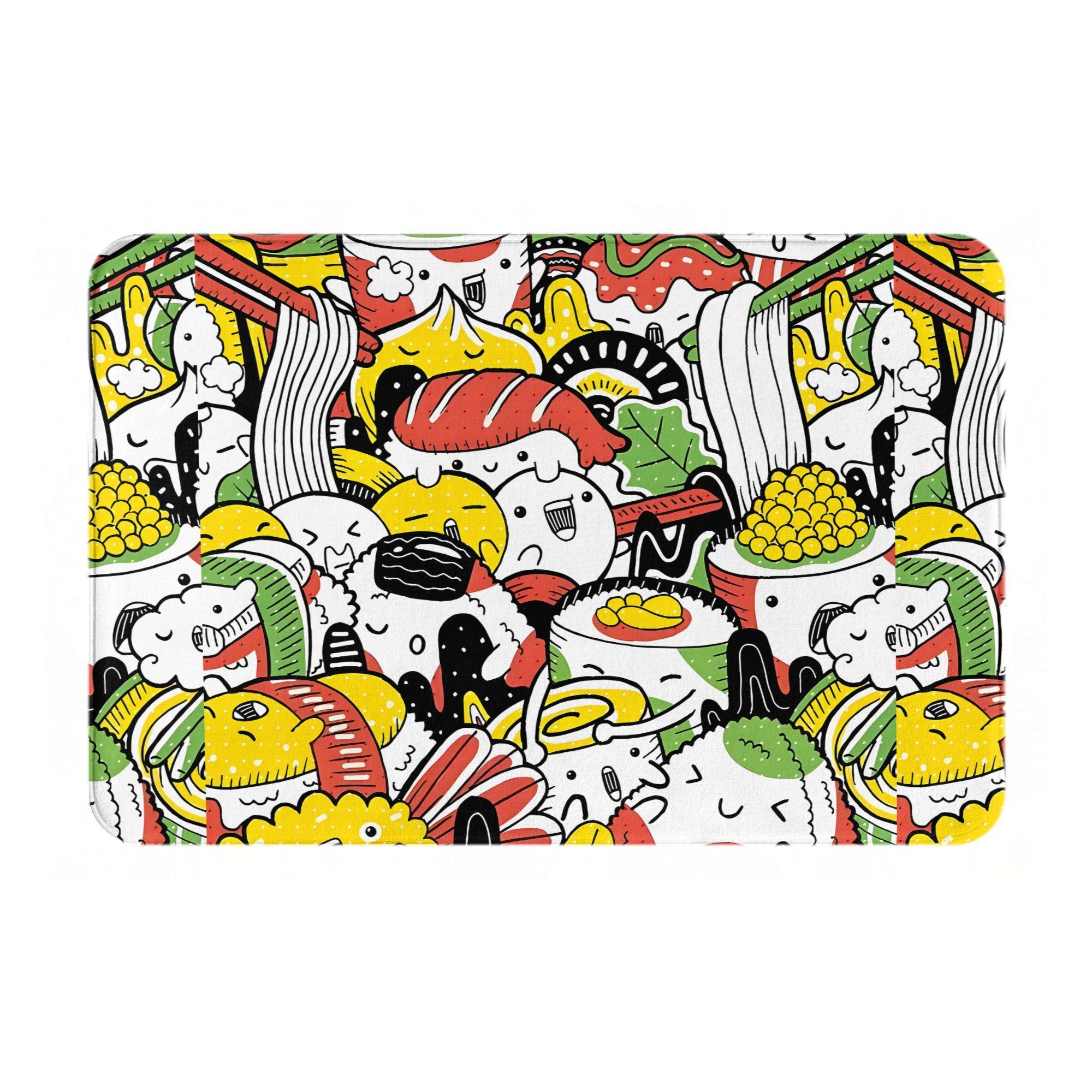 Kawaii Sushi Door Mat Machine Washable Soft Entrance Bath Bedroom Living Room Japanese Decor Floor Mat for Kitchen Home 40cm x 60cm
Kawaii Sushi Door Mat Machine Washable Soft Entrance Bath Bedroom Living Room Japanese Decor Floor Mat for Kitchen Home 40cm x 60cm
