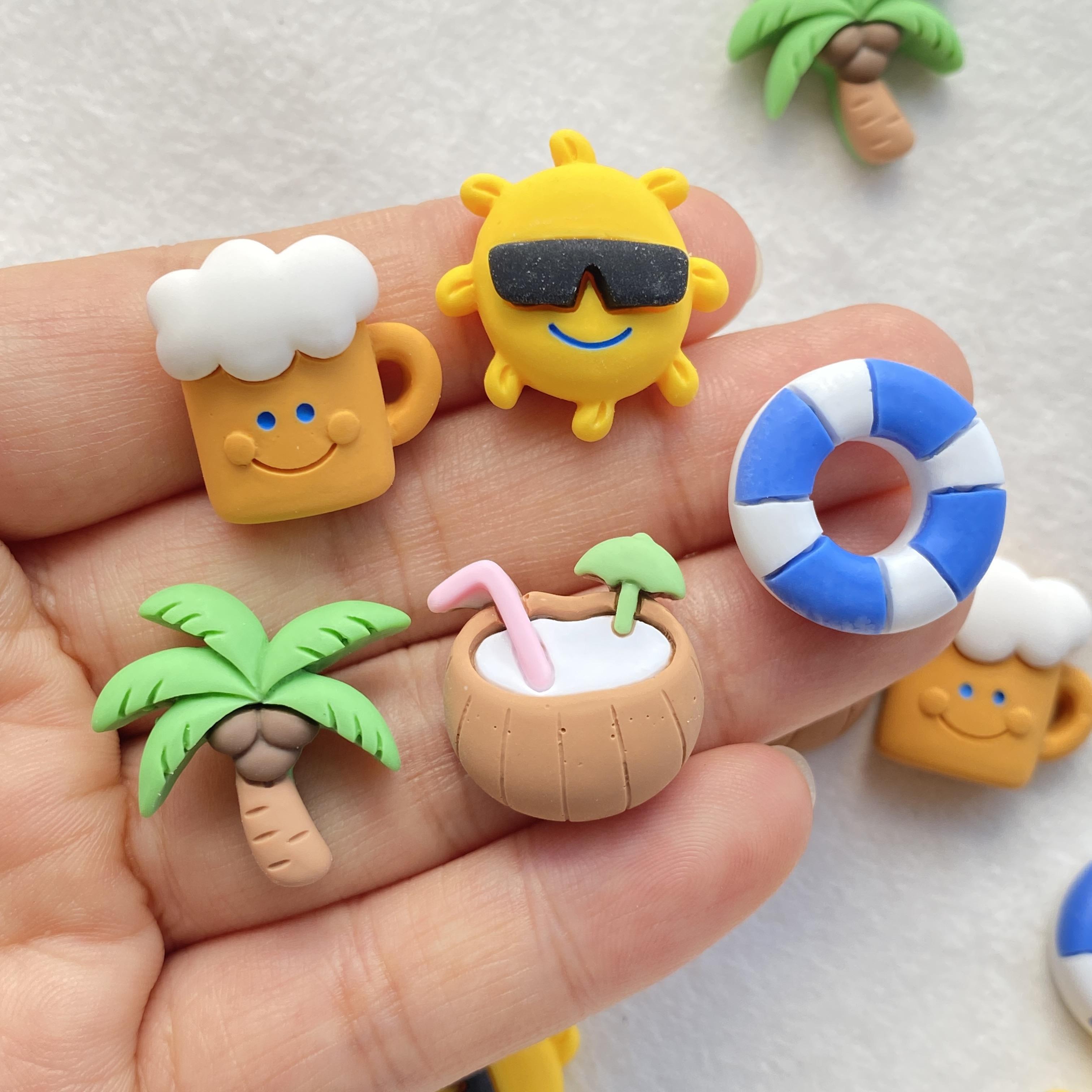 10Pcs New Cute Resin Cartoon Beach Coconut, Coconut Tree Series Flat Back Scrapbooking DIY Jewelry Craft Decoration Accessories
10Pcs New Cute Resin Cartoon Beach Coconut, Coconut Tree Series Flat Back Scrapbooking DIY Jewelry Craft Decoration Accessories