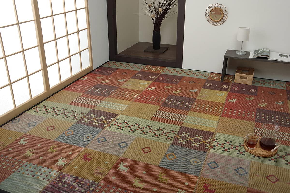 Ikehiko Corporation Rush Rug Flower Mat Carpet Rug Gabbeh Pattern Antibacterial Deodorizing Deodorizing Serena Edoma 6 Tatami 261 x 352 cm Red Approx.
Ikehiko Corporation Rush Rug Flower Mat Carpet Rug Gabbeh Pattern Antibacterial Deodorizing Deodorizing Serena Edoma 6 Tatami 261 x 352 cm Red Approx.