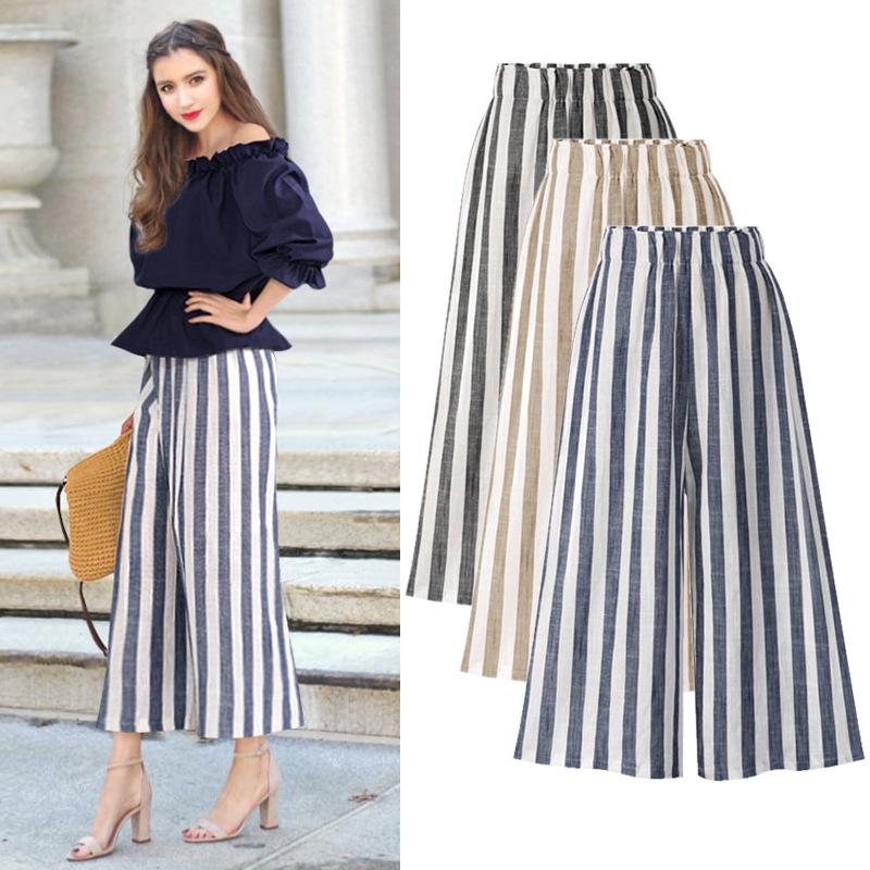 Linear Wide-leg Pants for Women In Summer Plus New Fat Mm Large Size High Waist Nine-waisted Pants Thin Korean Loose Striped Pants 6XL
Linear Wide-leg Pants for Women In Summer Plus New Fat Mm Large Size High Waist Nine-waisted Pants Thin Korean Loose Striped Pants 6XL