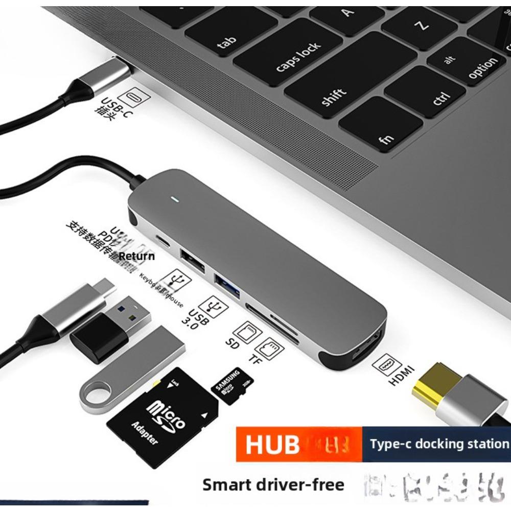 Док-станция 6 в 1 Type C USB C Hub Multiport Adapter для ноутбука MacBook Pro Air BX6H PD + data tra
Док-станция 6 в 1 Type C USB C Hub Multiport Adapter для ноутбука MacBook Pro Air BX6H PD + data tra