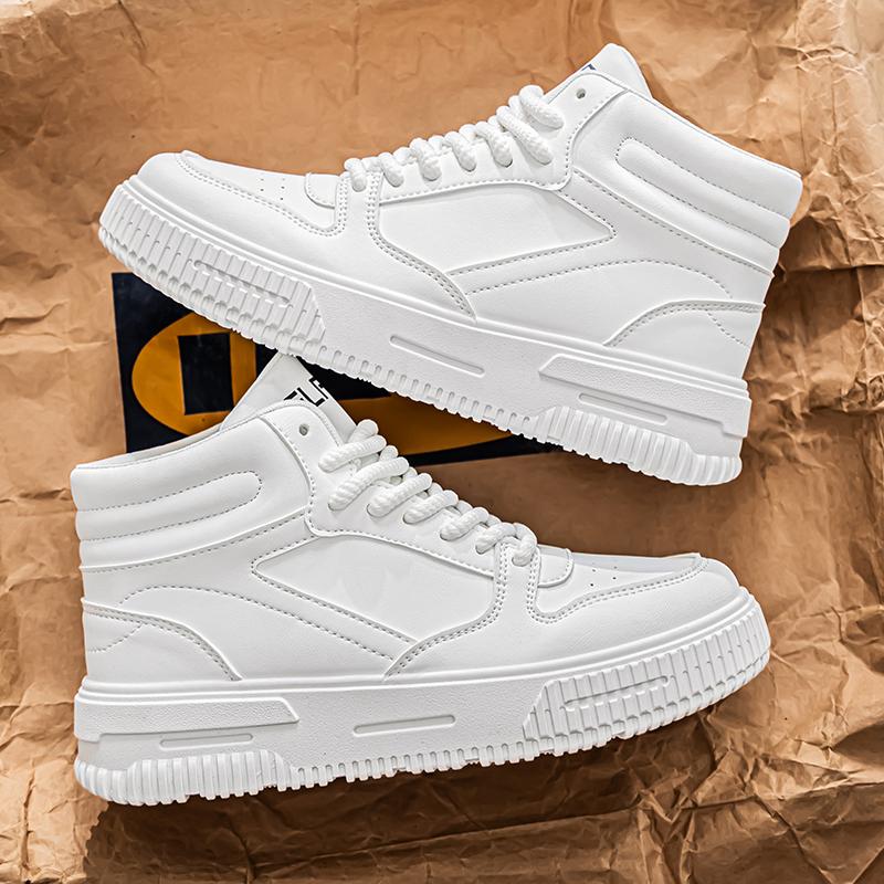 Men Women Casual Sneakers New Casual Fashion High Top Skateboard Shoes Student Boots Trend Wear Resistant Two color Couples 39
Men Women Casual Sneakers New Casual Fashion High Top Skateboard Shoes Student Boots Trend Wear Resistant Two color Couples 39