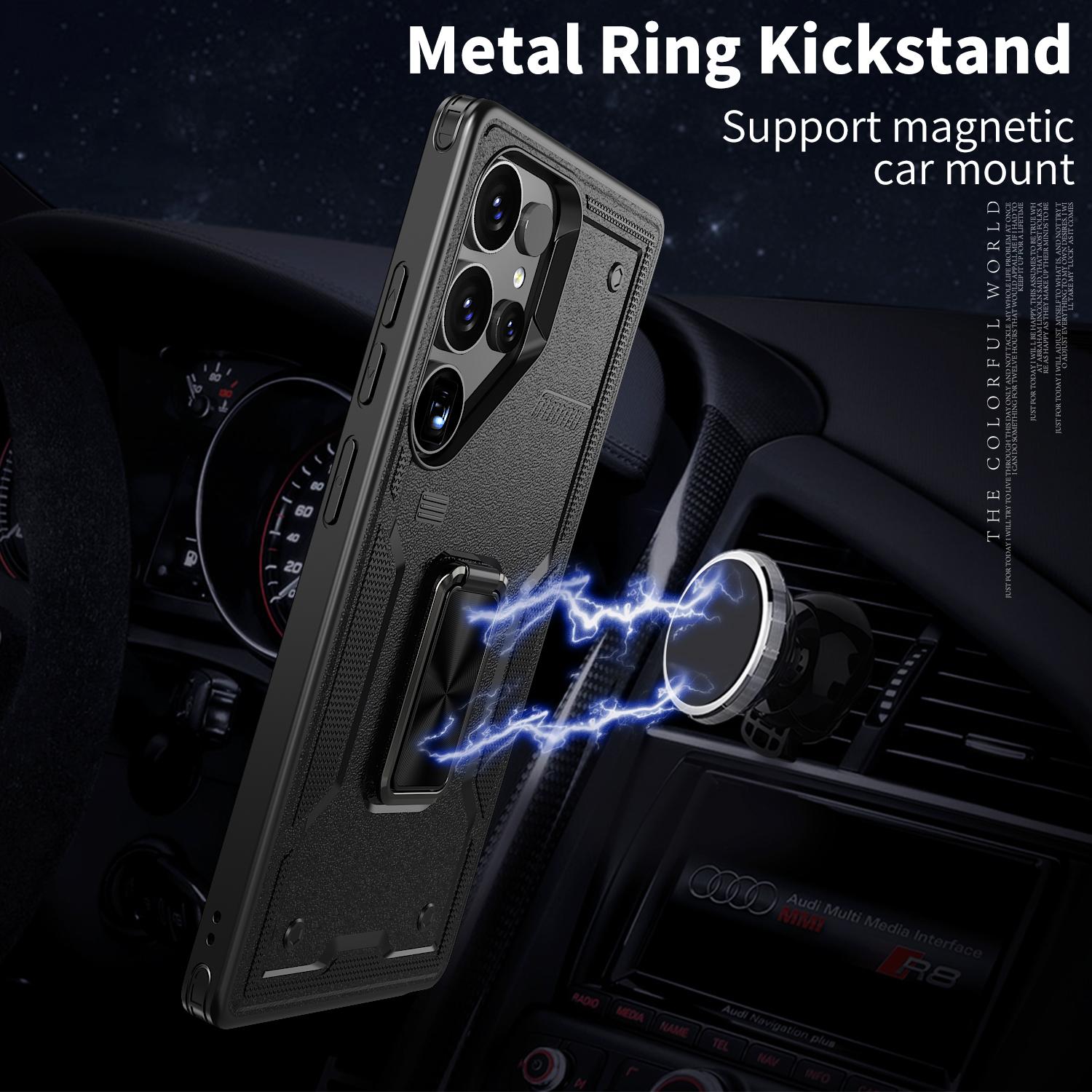 For Samsung Galaxy S23 Ultra Case Ring Kickstand Anti-Drop PC+TPU Phone Cover Titanium Grey
For Samsung Galaxy S23 Ultra Case Ring Kickstand Anti-Drop PC+TPU Phone Cover Titanium Grey