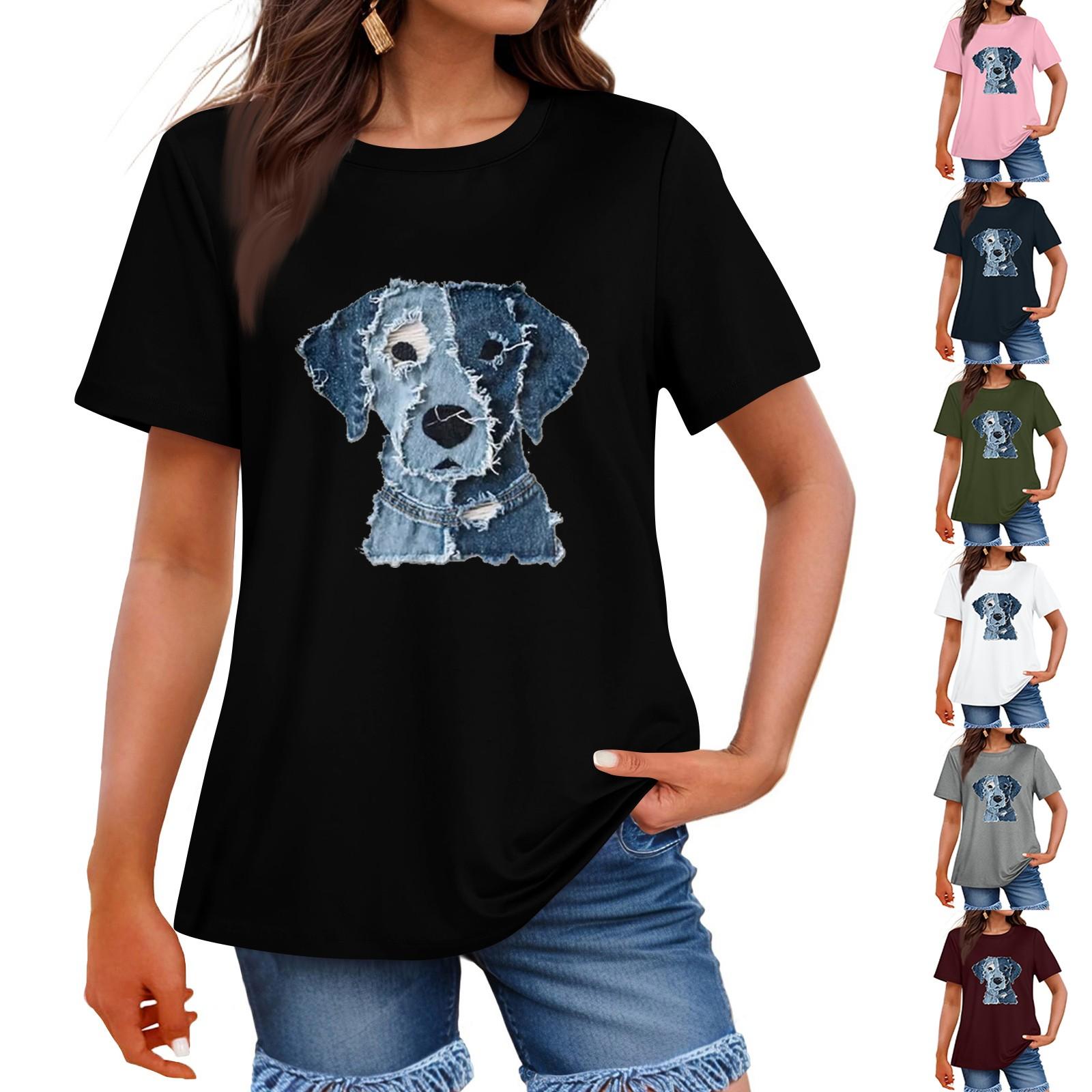 Ladies Loose Comfortable Casual Fashionable Animal Print Round Neck Short Sleeved Shirt M рожевий
Ladies Loose Comfortable Casual Fashionable Animal Print Round Neck Short Sleeved Shirt M рожевий