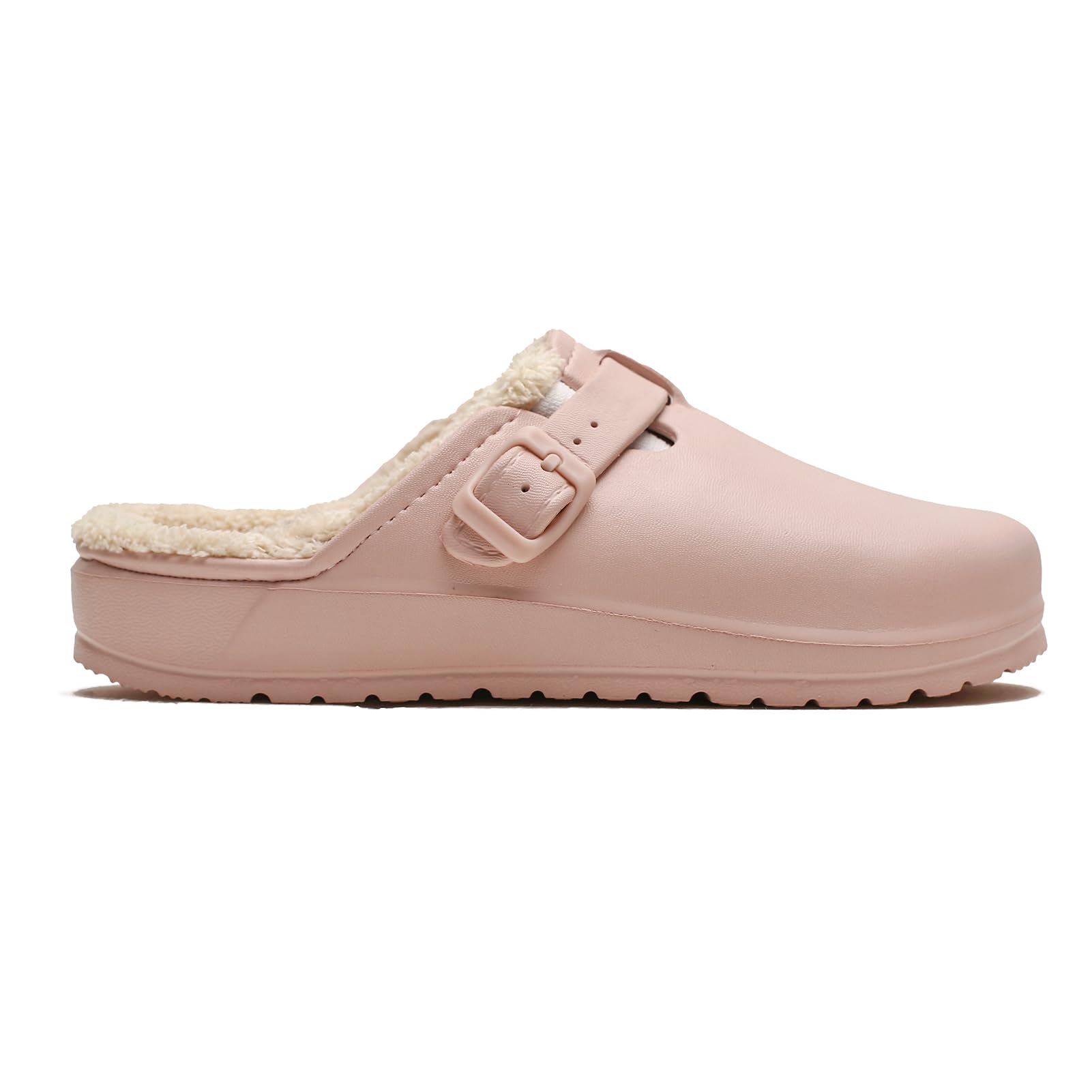 Меховые женские тапочки Новые Нескользящие Водонепроницаемые С плюшевой подкладкой Уличная садовая обувь Зимние пушистые туфли Теплые пушистые домашние шлепанцы 36