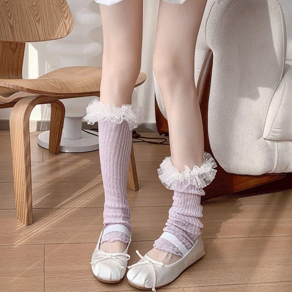 Cotton Knee High Ruffle Socks Ballet Style Ballet Calf Long Socks Comfortable Open Toe Socks Women
Cotton Knee High Ruffle Socks Ballet Style Ballet Calf Long Socks Comfortable Open Toe Socks Women