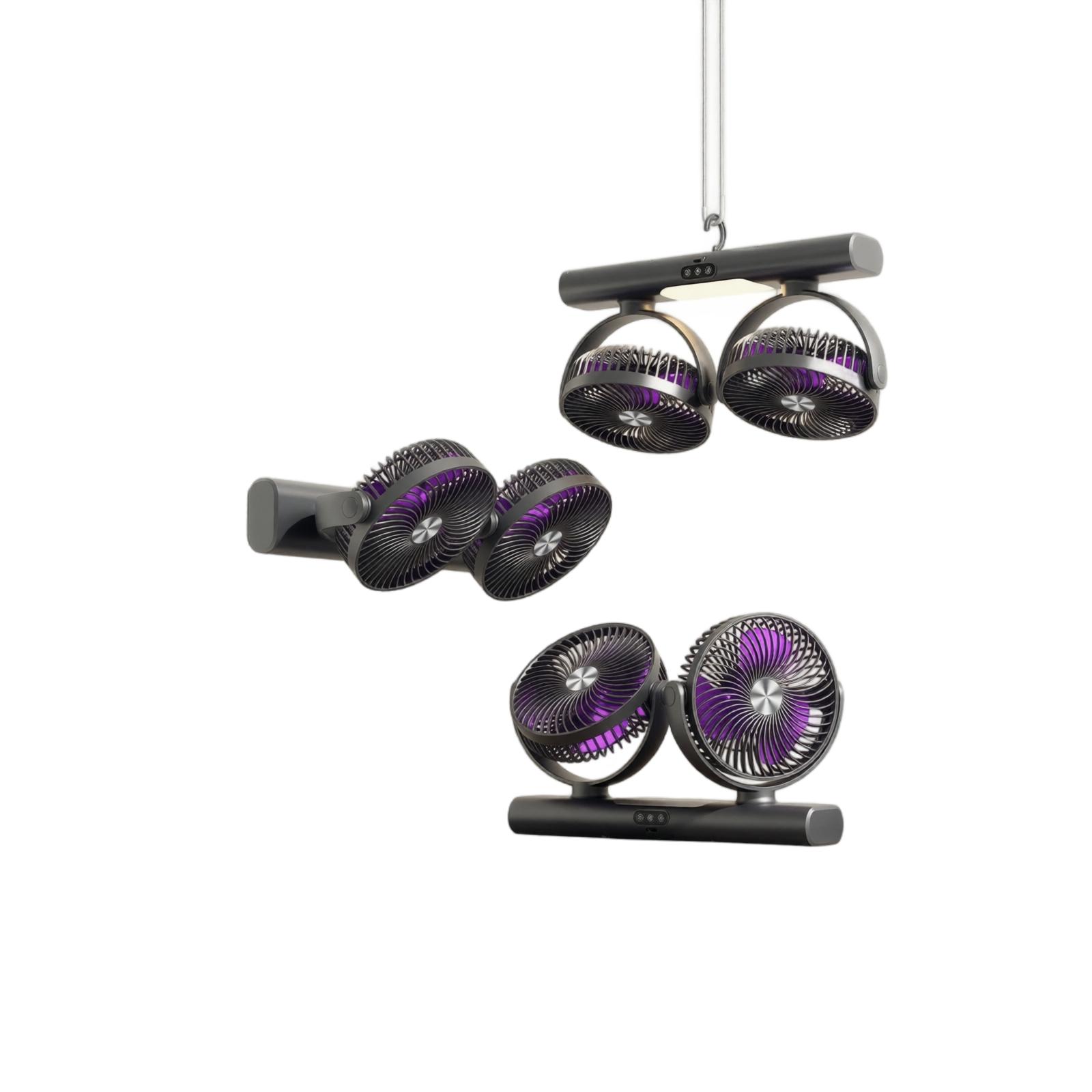Dual Head Hanging Fan USB Rechargeable Portable Digital Display Adjustable Quiet Operation Fan Suitable for Home Office Outdoor Use one size
Dual Head Hanging Fan USB Rechargeable Portable Digital Display Adjustable Quiet Operation Fan Suitable for Home Office Outdoor Use one size