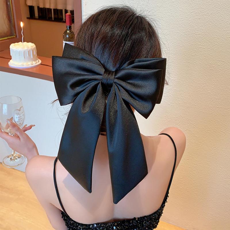 Stylish simple bow hairpin spring new sweet design spring clip elegant temperament hair accessories women
Stylish simple bow hairpin spring new sweet design spring clip elegant temperament hair accessories women