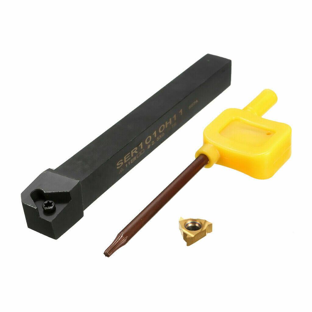 10Pcs 11ER AG60 Threading Insert + SER1010H11 10mm Lathe CNC Cutting Tool Holder, Enhanced Performance and Easy Replacement China Mainland
10Pcs 11ER AG60 Threading Insert + SER1010H11 10mm Lathe CNC Cutting Tool Holder, Enhanced Performance and Easy Replacement China Mainland