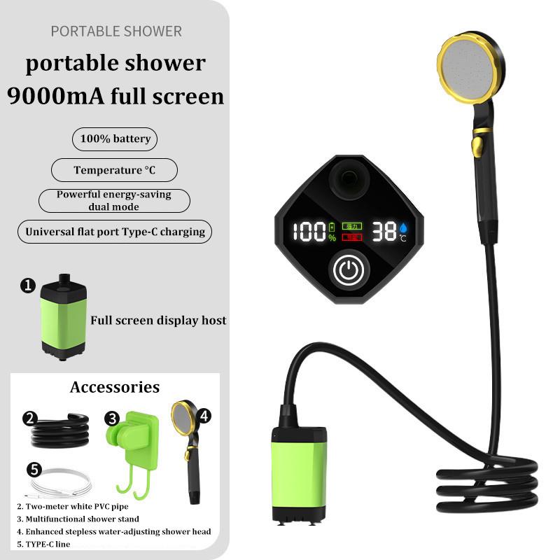 Outdoor Shower Electric Shower Head Bath Artifact Rechargeable Shower Set Simple Camping Water Bag Battery Water Pump
Outdoor Shower Electric Shower Head Bath Artifact Rechargeable Shower Set Simple Camping Water Bag Battery Water Pump