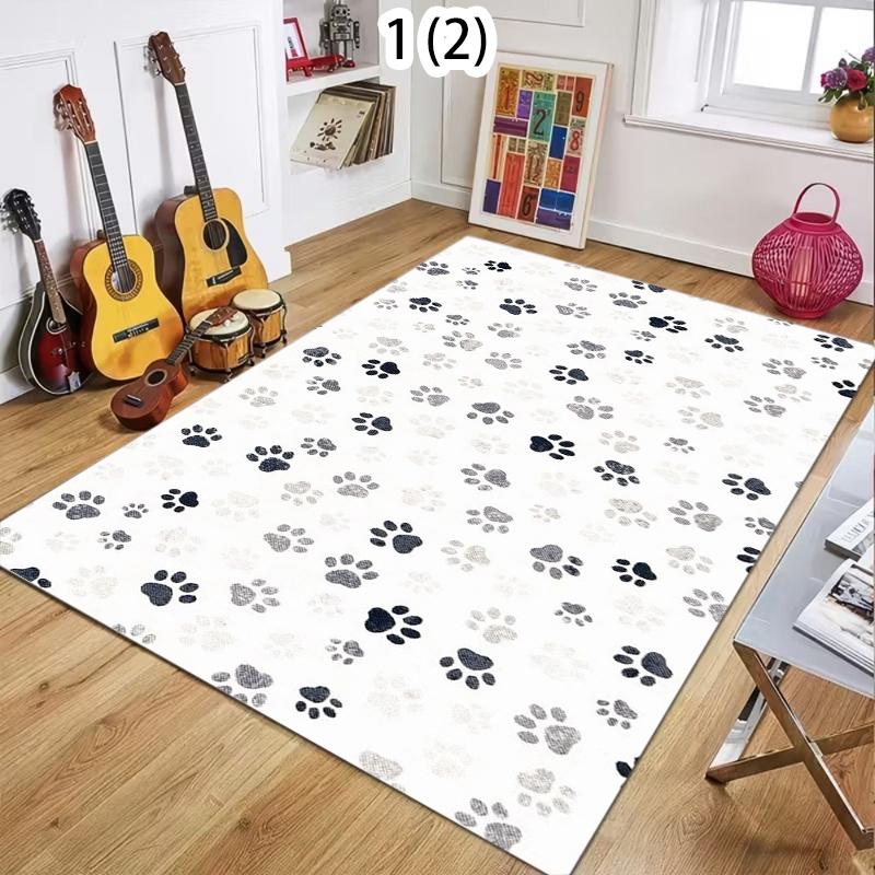 Cute Paw Print Area Rug Non-Slip Washable Floor Mat with Dog Cat Footprint Pattern Pet Friendly Carpet for Living Room Bedroom 40x60cm
Cute Paw Print Area Rug Non-Slip Washable Floor Mat with Dog Cat Footprint Pattern Pet Friendly Carpet for Living Room Bedroom 40x60cm