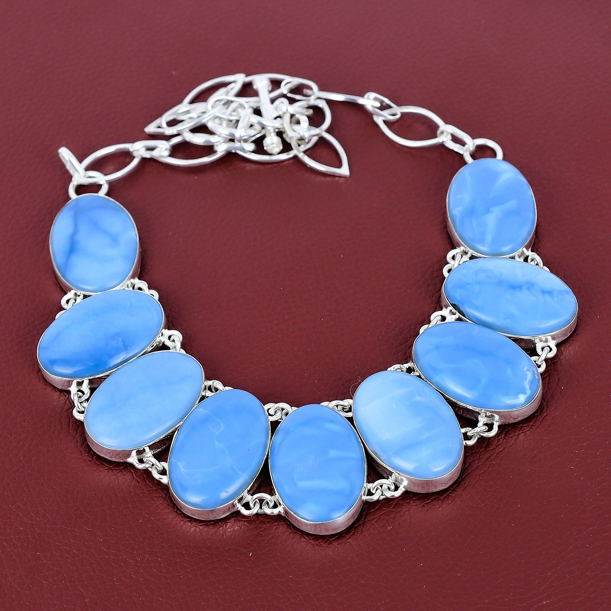 Owyhee blue opal necklace 925 sterling silver necklace genuine gemstone jewelry adjustable chain necklace engagement gifts handmade necklace Adjustable
Owyhee blue opal necklace 925 sterling silver necklace genuine gemstone jewelry adjustable chain necklace engagement gifts handmade necklace Adjustable