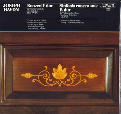 LP Record EDUARD MELKUS GARO ATAMACAYAN MIC Joseph Haydn Konzert FDur Sinfan 433243 SCHWANN MUSICA 1981 Germany Classical Used
LP Record EDUARD MELKUS GARO ATAMACAYAN MIC Joseph Haydn Konzert FDur Sinfan 433243 SCHWANN MUSICA 1981 Germany Classical Used