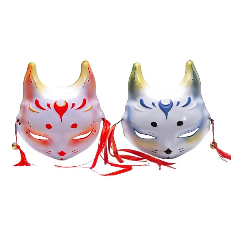 JYF.QUANYI fox mask cosplay fox mask 2 pieces set with bell disguise mask fox mask Japanese style fox mask Accessories halloween
JYF.QUANYI fox mask cosplay fox mask 2 pieces set with bell disguise mask fox mask Japanese style fox mask Accessories halloween