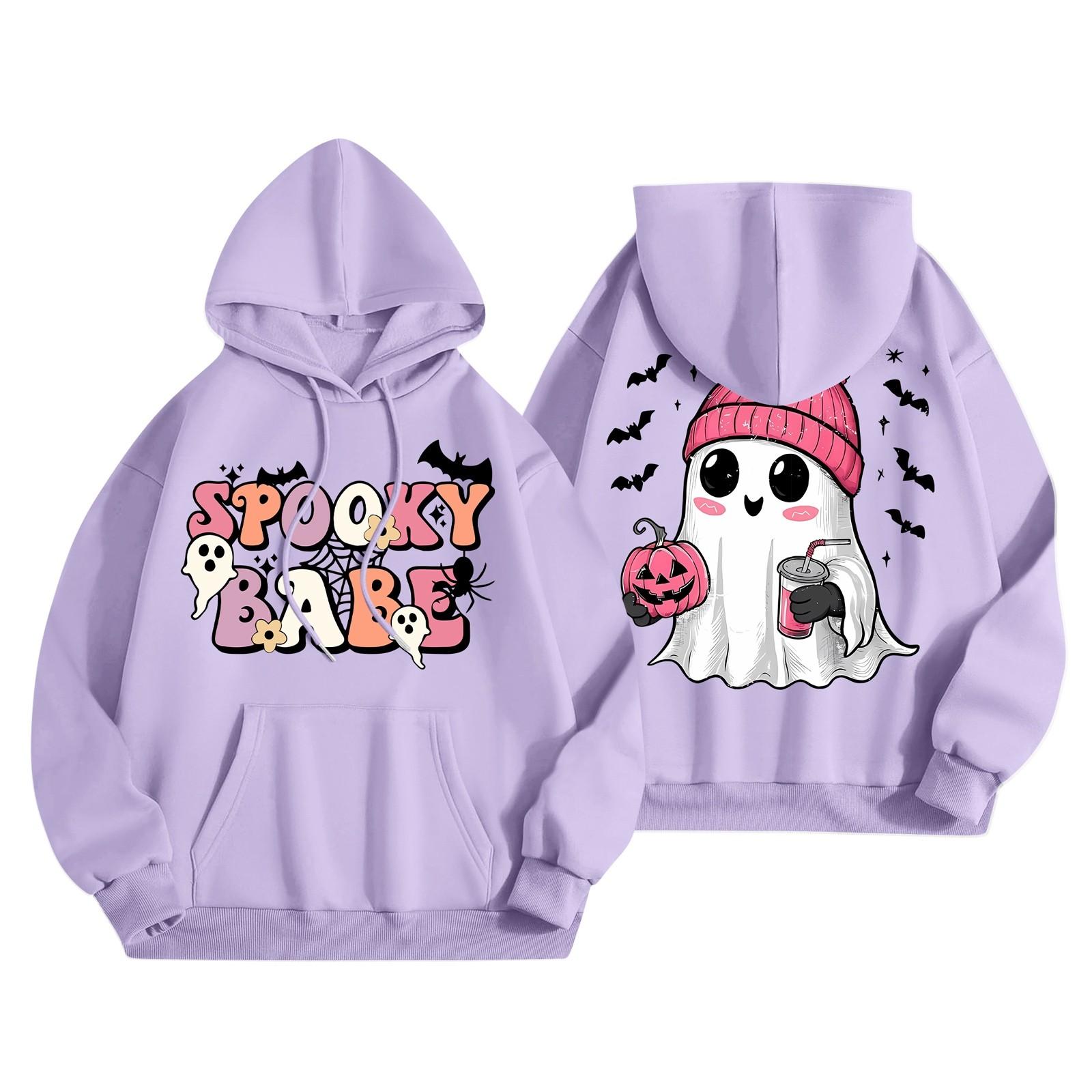 Женская мода, легкий женский свитер с длинными рукавами и карманами, толстовка с капюшоном и принтом на Хэллоуин M фиолетовый
Женская мода, легкий женский свитер с длинными рукавами и карманами, толстовка с капюшоном и принтом на Хэллоуин M фиолетовый