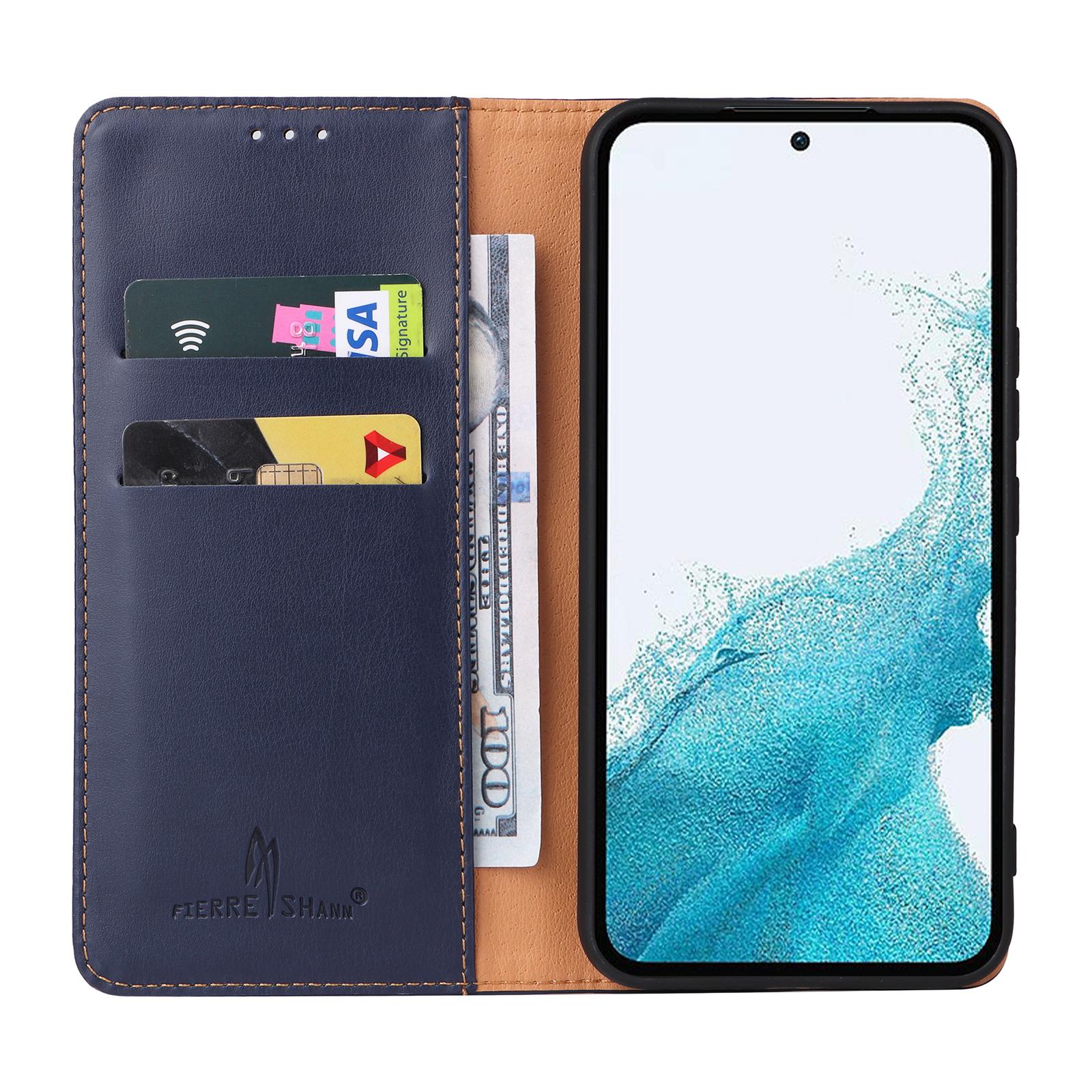 FIERRE SHANN For Samsung Galaxy S23 FE Magnetic Case PU Leather Shockproof Phone Protector Blue
FIERRE SHANN For Samsung Galaxy S23 FE Magnetic Case PU Leather Shockproof Phone Protector Blue