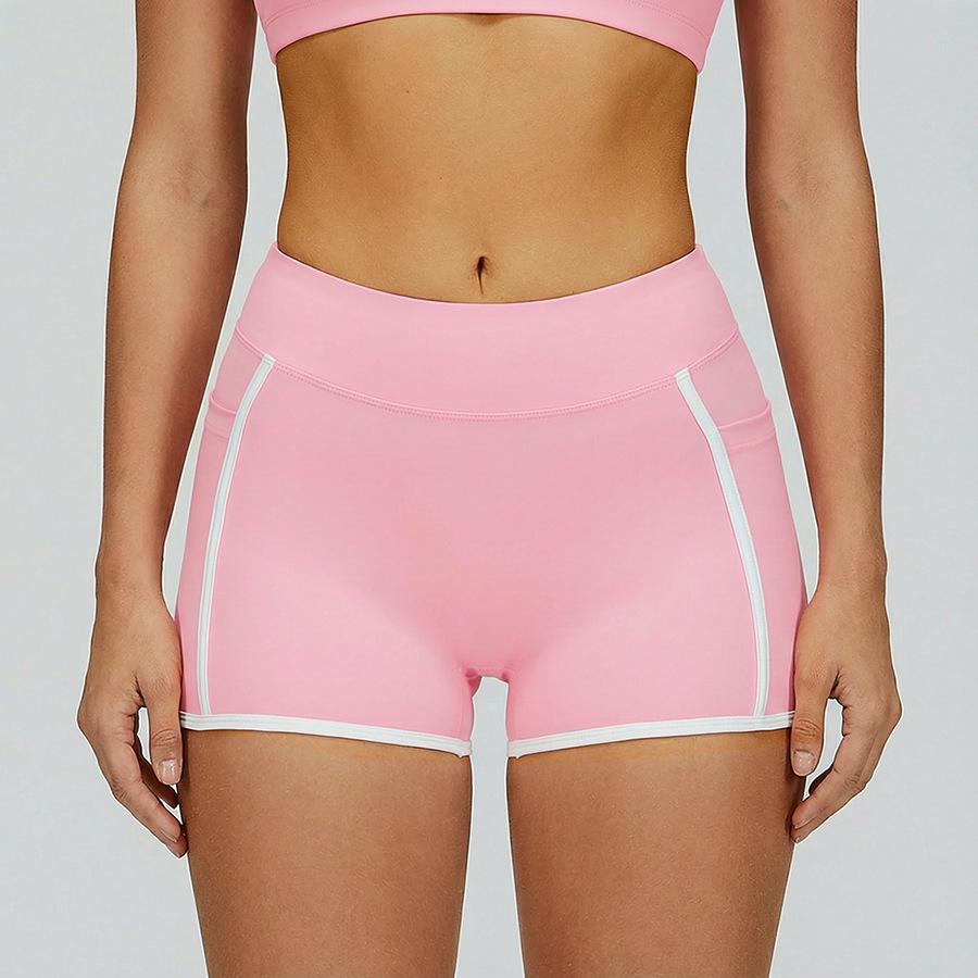 European & American Color Block Nude Feel Yoga Shorts - Three-Quarter Length, Peach Butt Enhancing, Outdoor Summer Workout Gear Size S
European & American Color Block Nude Feel Yoga Shorts - Three-Quarter Length, Peach Butt Enhancing, Outdoor Summer Workout Gear Size S