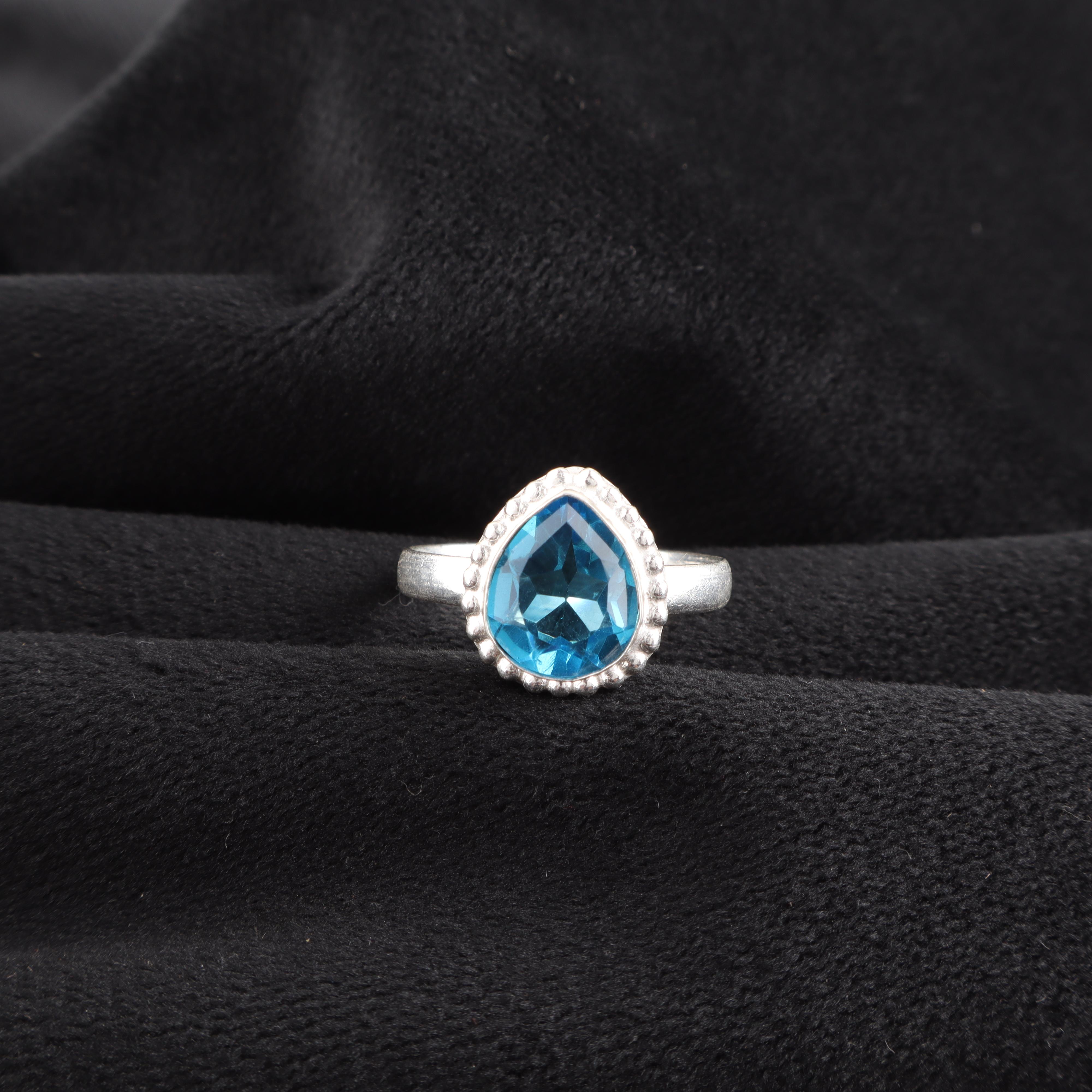 Swiss Blue Topaz Gemstone 925 Sterling Silver Gift Jewelry Handmade Elegant Ring For Women RR-77-12 13
Swiss Blue Topaz Gemstone 925 Sterling Silver Gift Jewelry Handmade Elegant Ring For Women RR-77-12 13