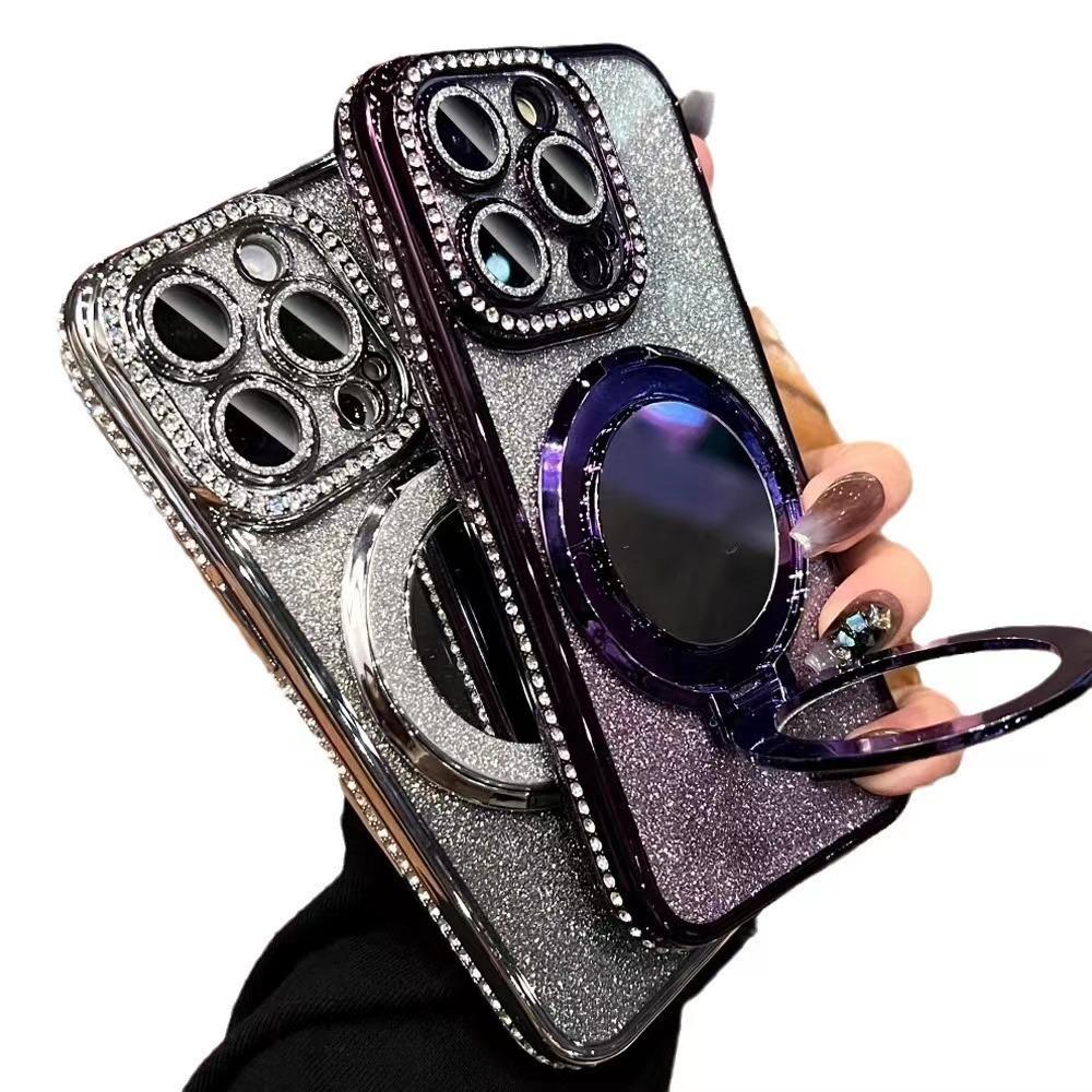 IPhone16 Luxurious Electroplated Water Diamond Glitter Is Suitable for Apple 15Promax Phone Case Mirror Magnetic Stand 14 Apple 16E
IPhone16 Luxurious Electroplated Water Diamond Glitter Is Suitable for Apple 15Promax Phone Case Mirror Magnetic Stand 14 Apple 16E