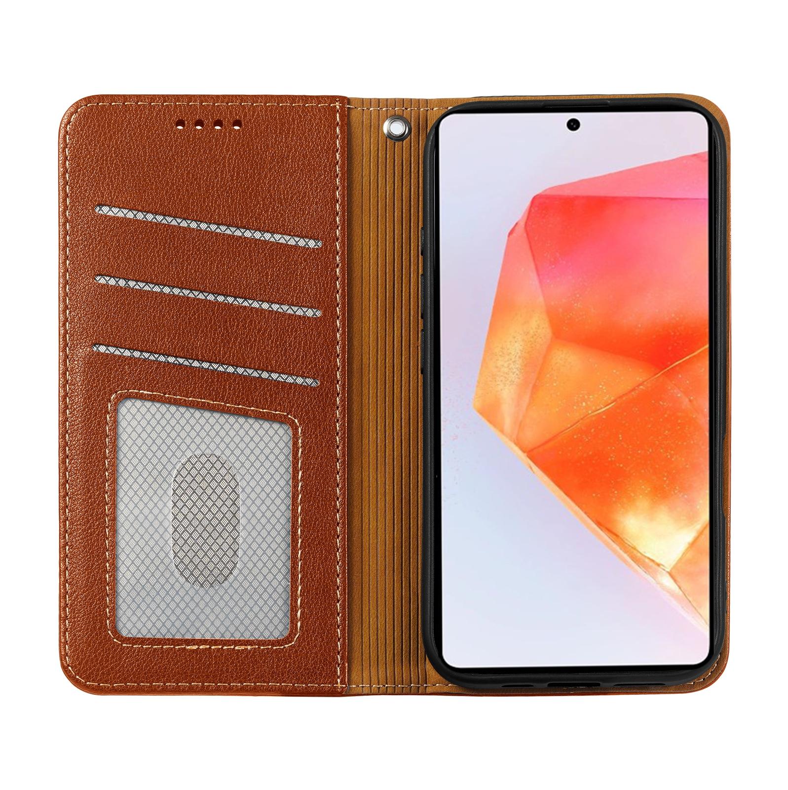 For Samsung Galaxy A35 5G Case Wallet RFID Blocking Leather Phone Cover Strong Magnetic Closure Brown
For Samsung Galaxy A35 5G Case Wallet RFID Blocking Leather Phone Cover Strong Magnetic Closure Brown