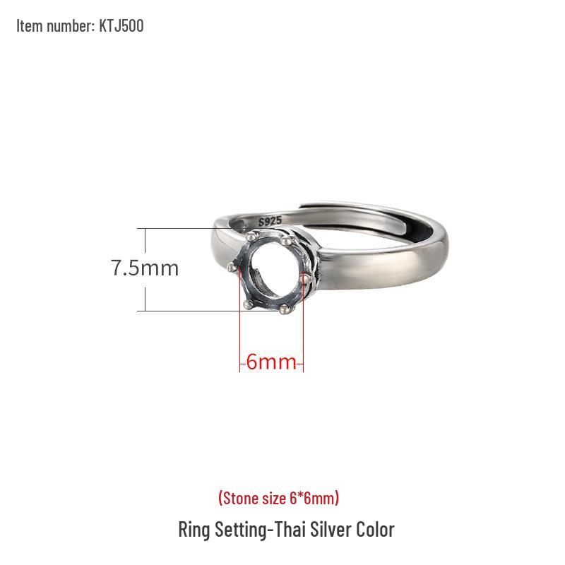 S925 Sterling Silver Crown Ring Setting for Men & Women - Fits Amber, Turquoise, Jade Adjustable Open
S925 Sterling Silver Crown Ring Setting for Men & Women - Fits Amber, Turquoise, Jade Adjustable Open