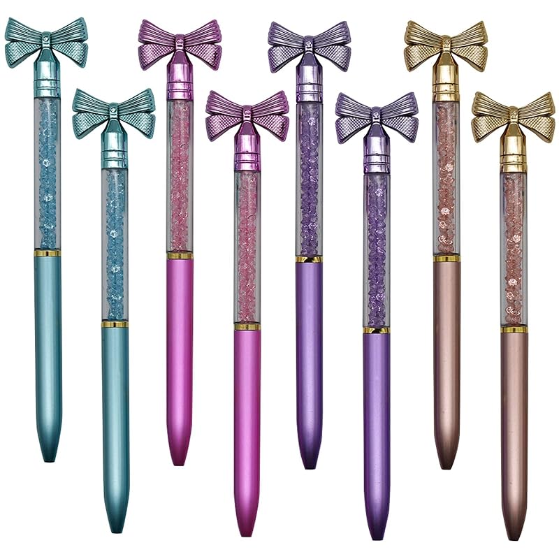 Maydahui Fashionable ribbon bow knot ballpoint pen oily 8 pieces set 0.5mm black ink crystal diamond bow tie stationery wedding birthday present child
Maydahui Fashionable ribbon bow knot ballpoint pen oily 8 pieces set 0.5mm black ink crystal diamond bow tie stationery wedding birthday present child