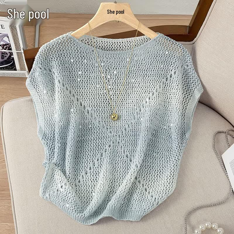 Women s Loose Hollow Knit Sleeveless Pullover Top One Size
Women s Loose Hollow Knit Sleeveless Pullover Top One Size