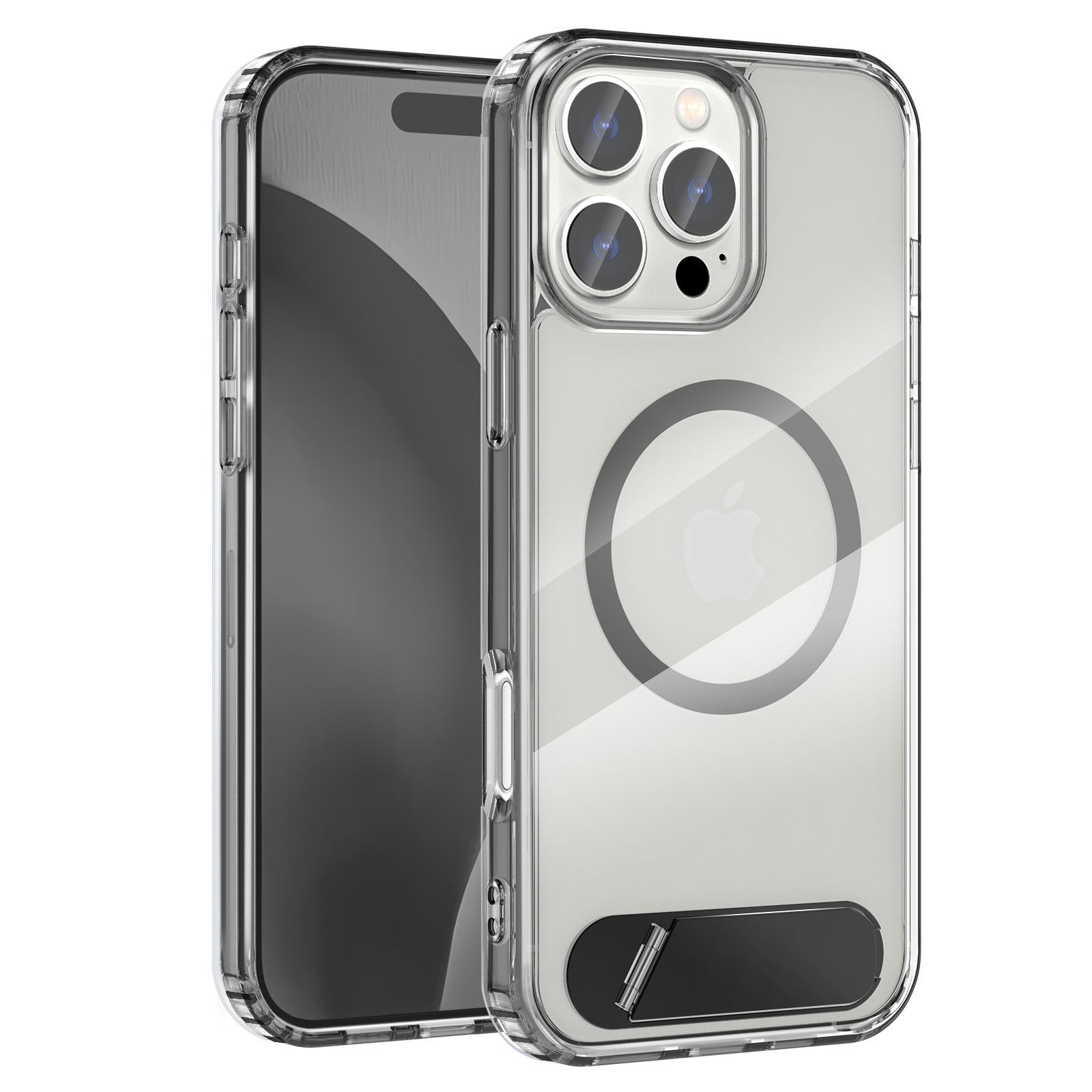 For iPhone 16 Pro Max Case Compatible with MagSafe Folding Kickstand Anti Drop PC+TPU Back Cover Black
For iPhone 16 Pro Max Case Compatible with MagSafe Folding Kickstand Anti Drop PC+TPU Back Cover Black