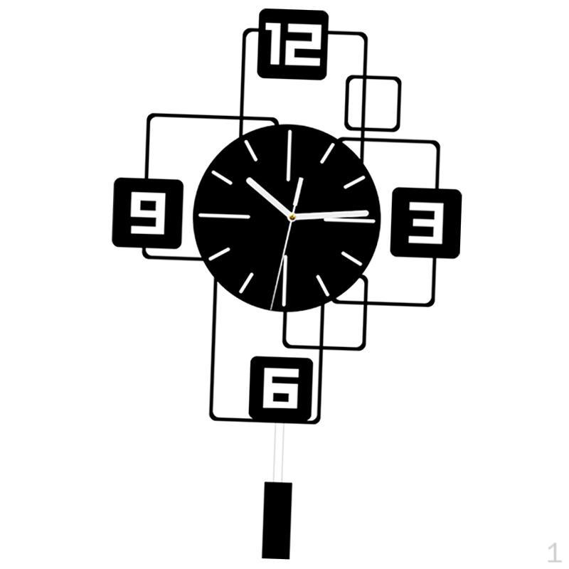 Настінний годинник з маятником, що розгойдується, підвісний, легко читається, мінімалістичний, безшумний, без цокання для гуртожитку Black 25cmx40cm
Настінний годинник з маятником, що розгойдується, підвісний, легко читається, мінімалістичний, безшумний, без цокання для гуртожитку Black 25cmx40cm